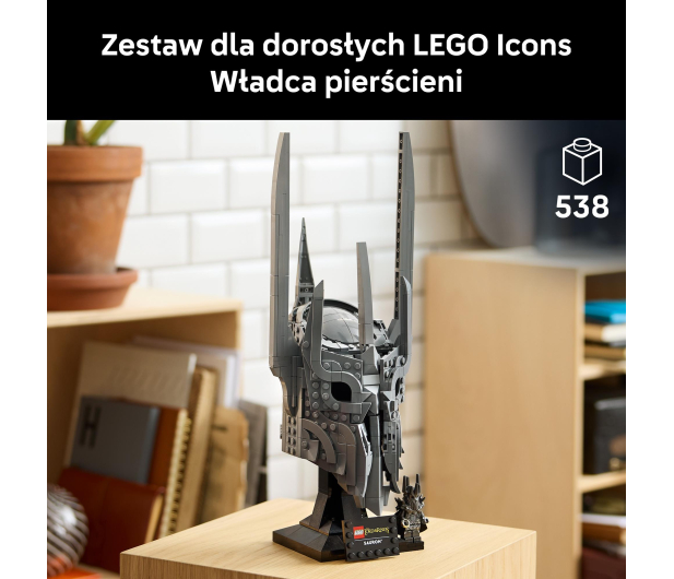 LEGO ICONS 11373 Władca pierścieni: Hełm Saurona - 1489542 - zdjęcie 4